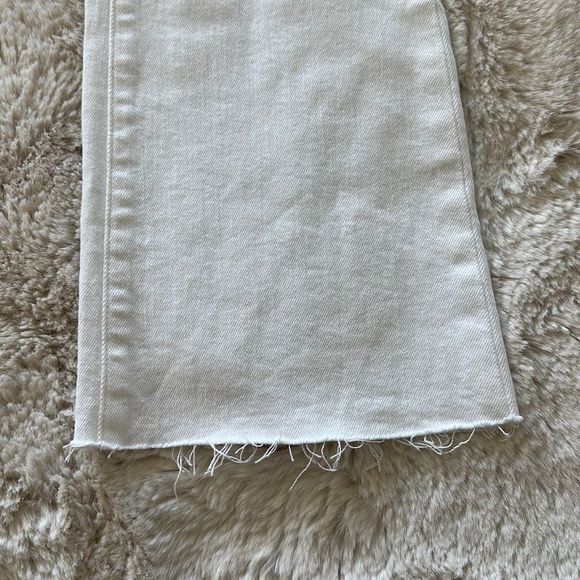 L'AGENCE Kendra High Rise Crop Flare Jeans in Blanc Size 24 - Picture 3 of 7